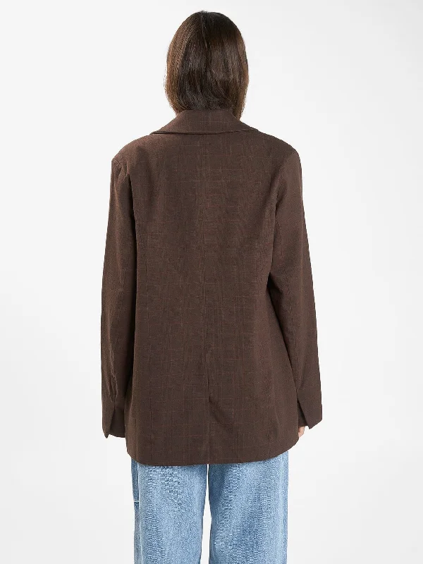 Allegra Blazer - Burnt Chestnut