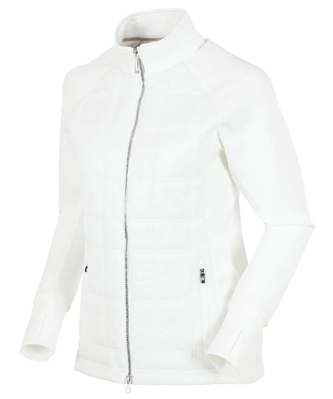 White with Silver Zipper / XS