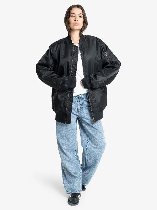 Thrills Union Oversized Bomber - Black