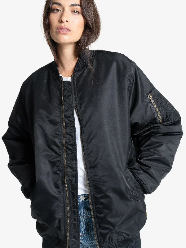 Thrills Union Oversized Bomber - Black