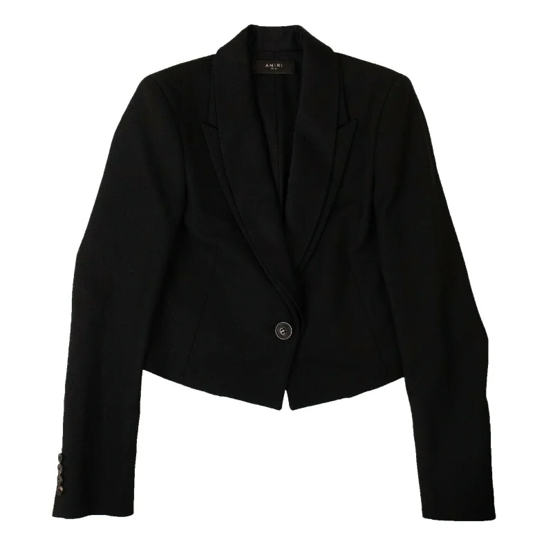 Women's Black Double Collar Blazer