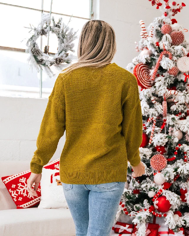 DOORBUSTER! Chartreuse Textured Sweater FINAL SALE