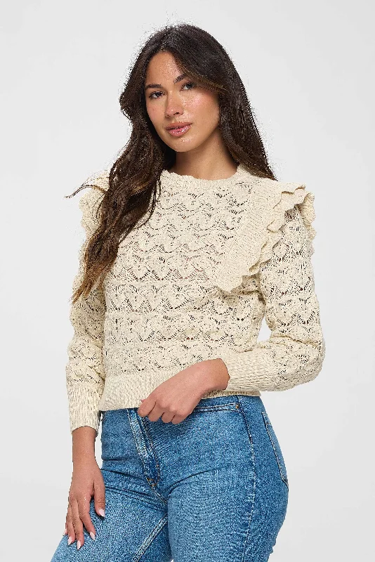 Elegant Beige Intricate Top