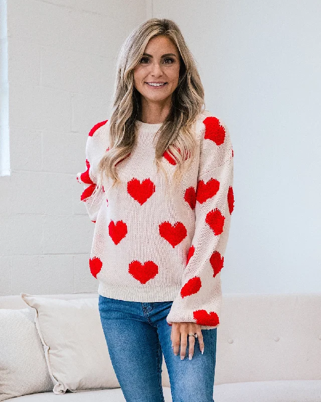 Red Heart Sweater FINAL SALE