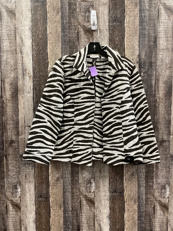 Zebra Print Blazer Chicos, Size M