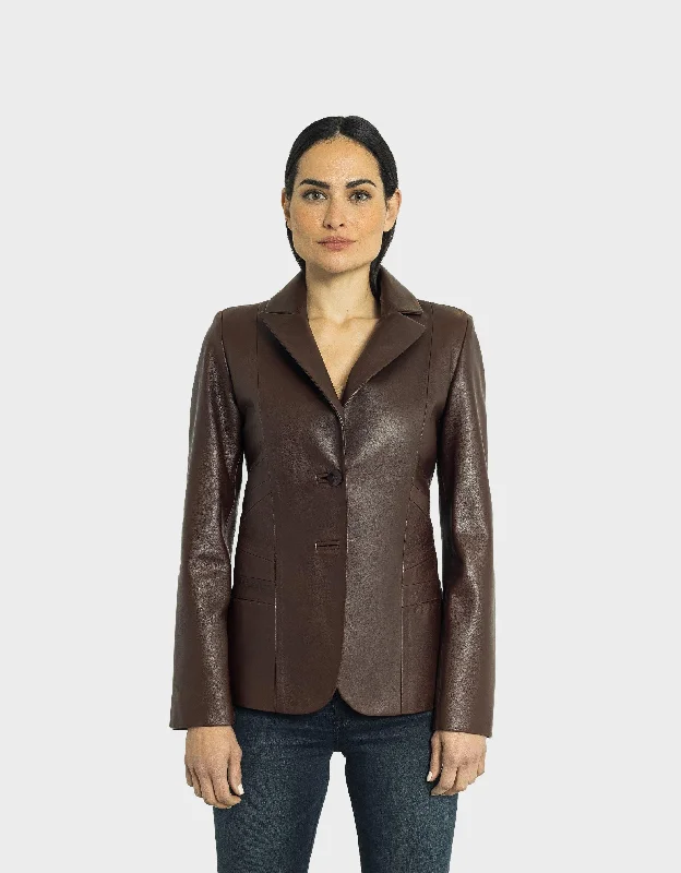 Daniela Leather Blazer