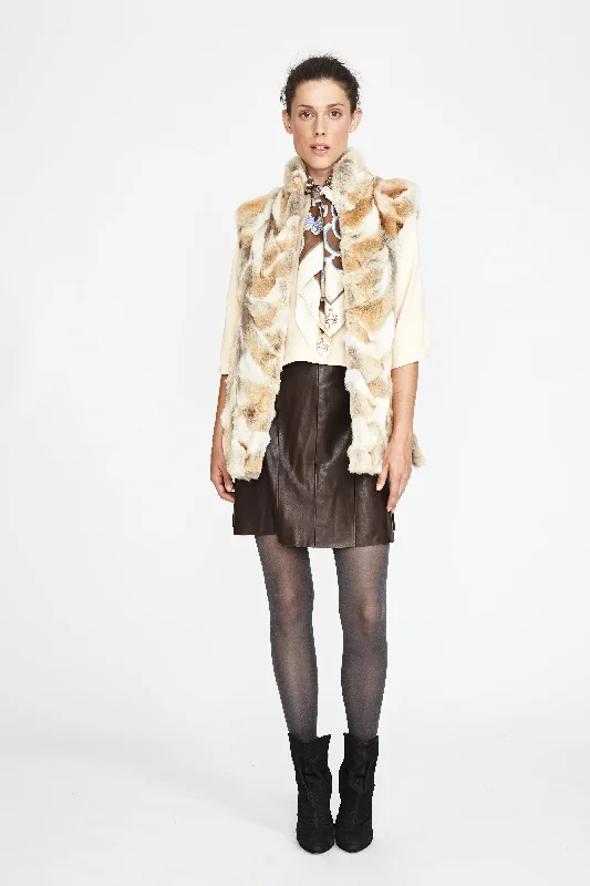 Alexa Coyote Fur Vest