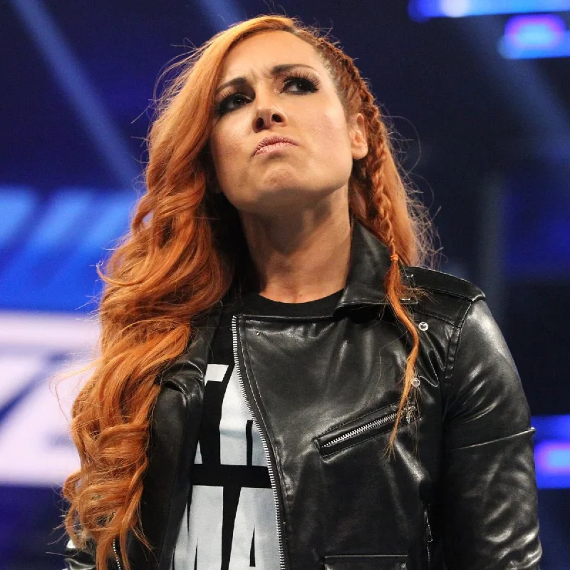 BECKY LYNCH’S WWE SUMMERSLAM 2021 RETURN LEATHER JACKET