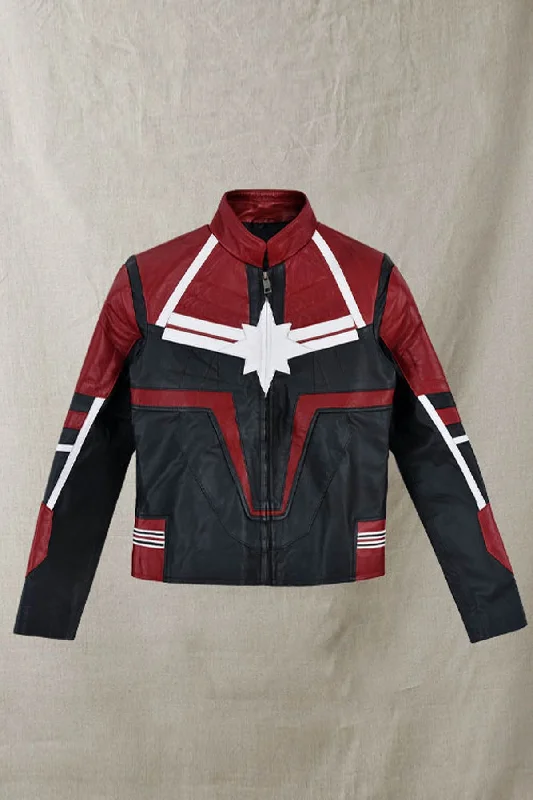 Captain Marvel Leather Jacket For Women’s