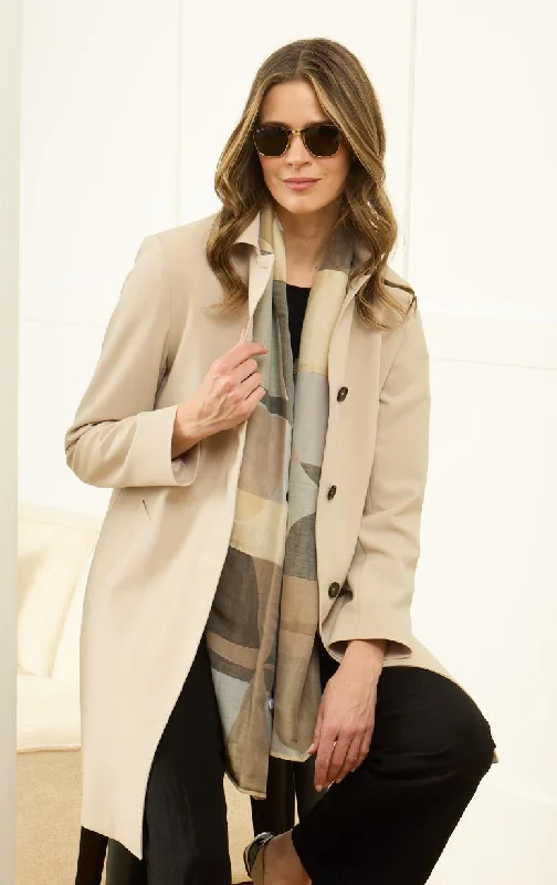 Cinzia Rocca - Overcoat with Pic Stitch Detail