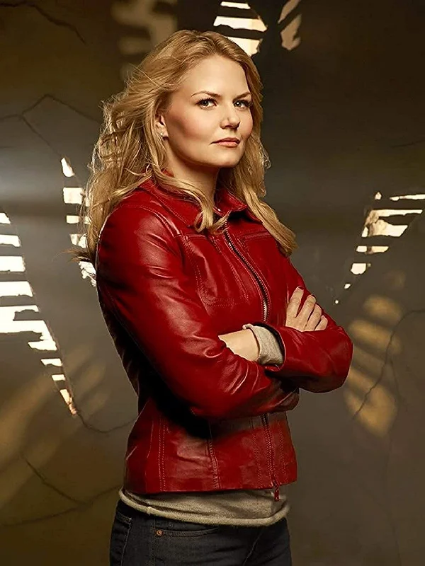 Emma Swan Red Leather Jacket