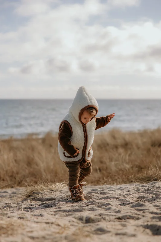 Harper Hooded Wool Vest - Children