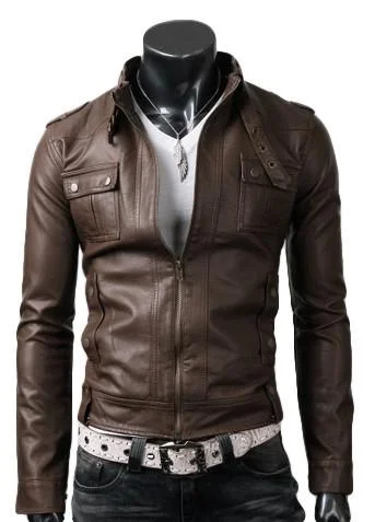 Light Brown Strap Pocket Jacket