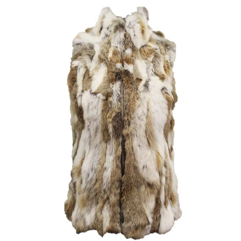 Rabbit Fur Vest- Natural