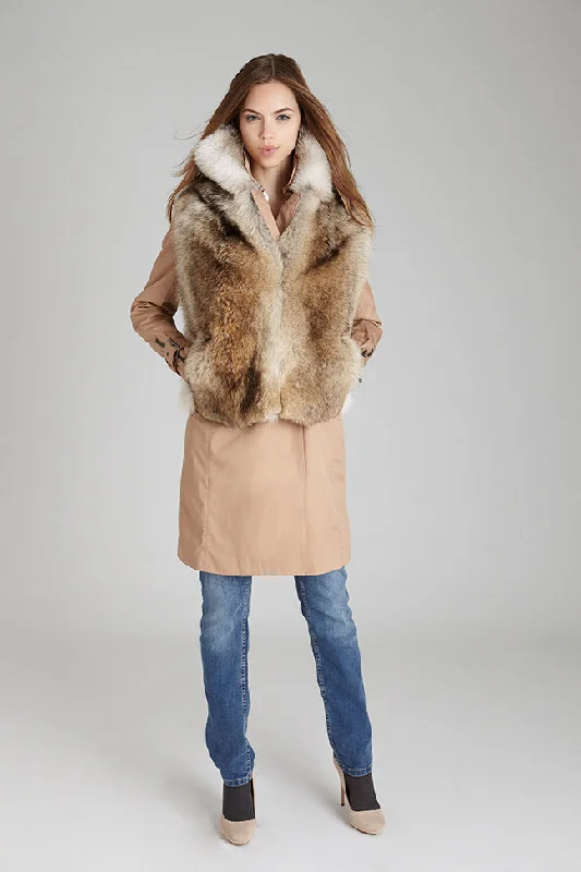 Sydney Coyote Fur Vest