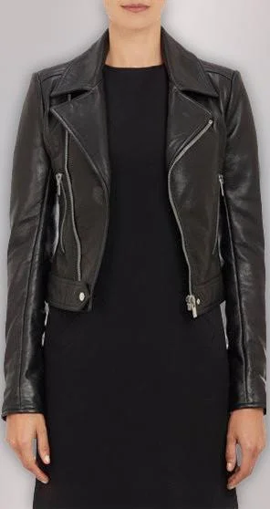 WOMEN REAL LEATHER BIKER FASHION JACKETS REAL LEATHER