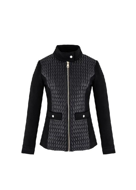 Women's Casual Wear Black Quilted Leather Jacket