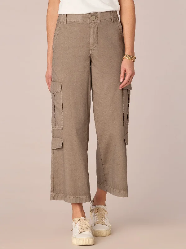 ""Ab""solution Skyrise Double Patch Pocket Wide Leg Pant