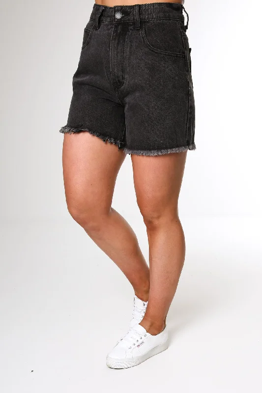 Adley Denim Short Black