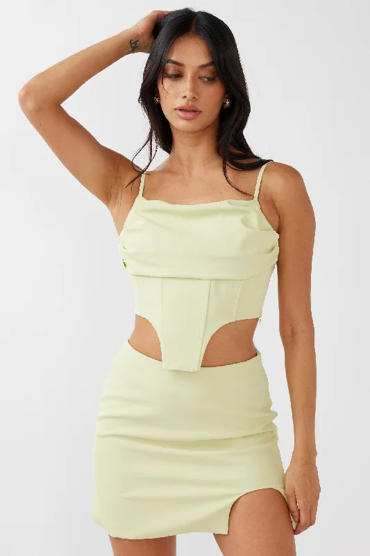 Annika Bustier Top Pistachio