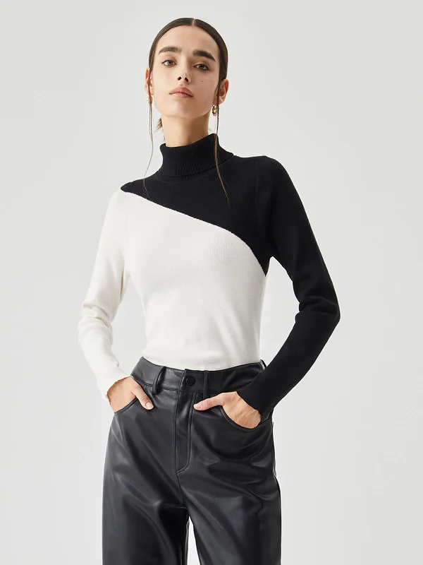 asymmetric-patchwork-long-sleeve-mock-neck-knit-top