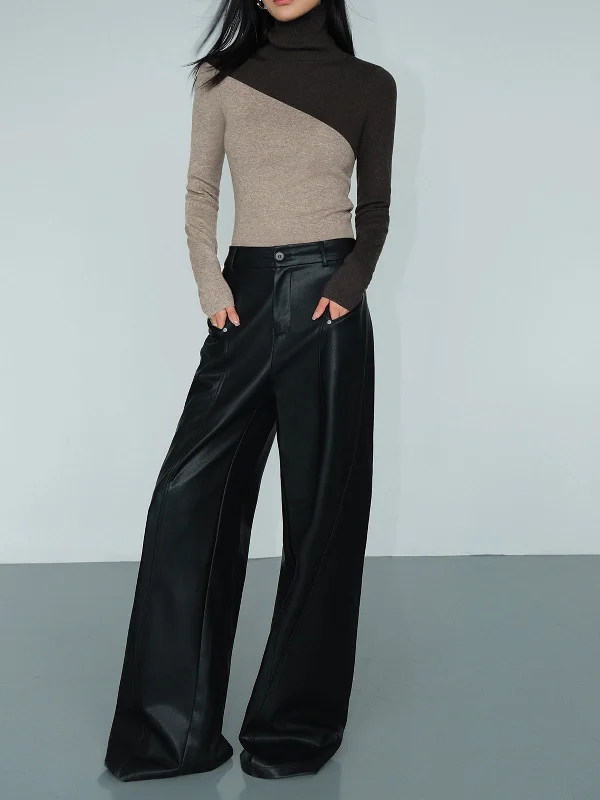 asymmetric-patchwork-long-sleeve-mock-neck-knit-top