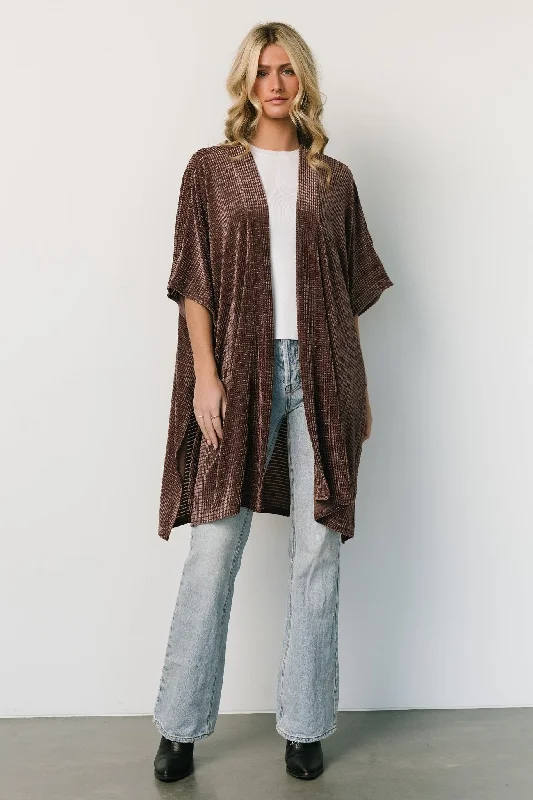 Aura Velvet Kimono | Dusty Clove