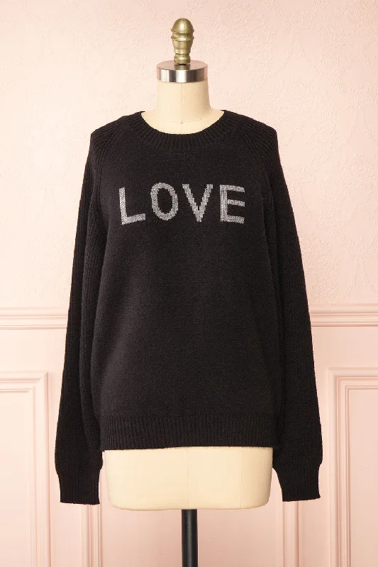 Azalea Black | Knit Sweater