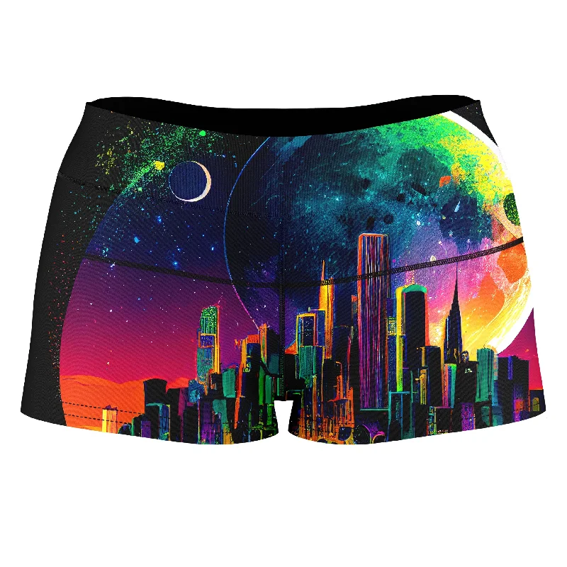 Back to Reality High-Waisted Women's Shorts