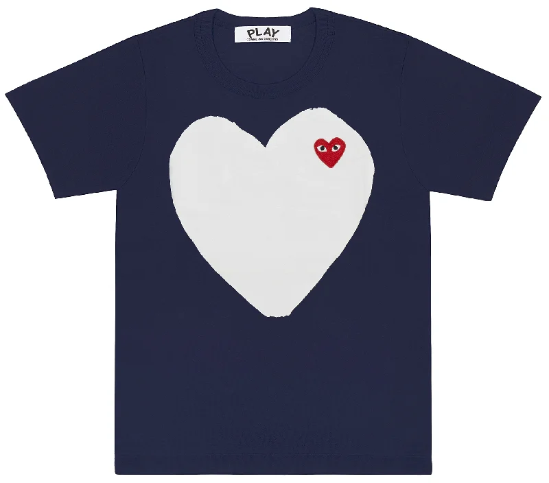 Big Plain Heart With Red Emblem Tee Women