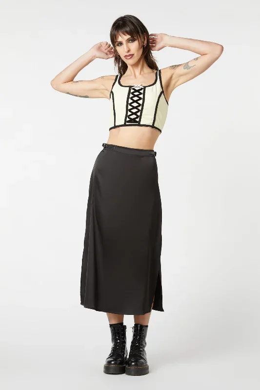 Birth Chart Midi Slit Skirt