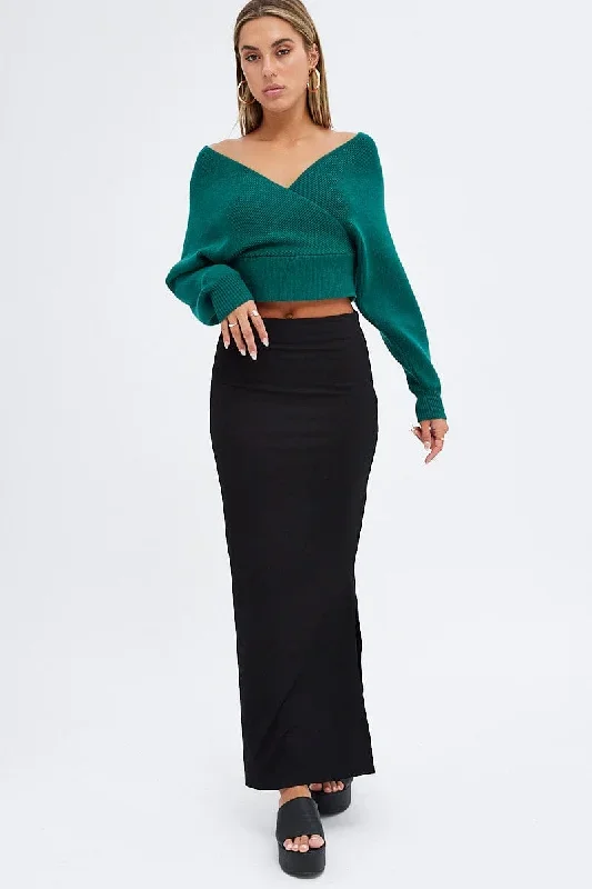 black-maxi-skirt-low-rise-ponte-sl2760-33pb-1