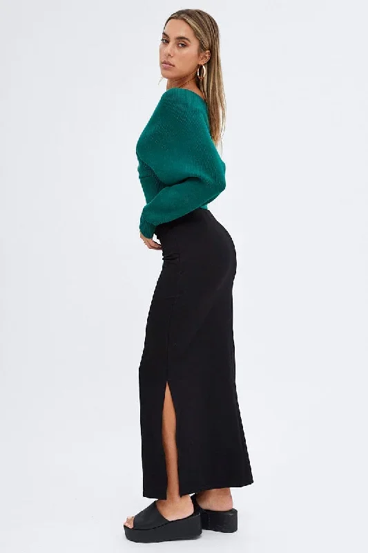 black-maxi-skirt-low-rise-ponte-sl2760-33pb-1