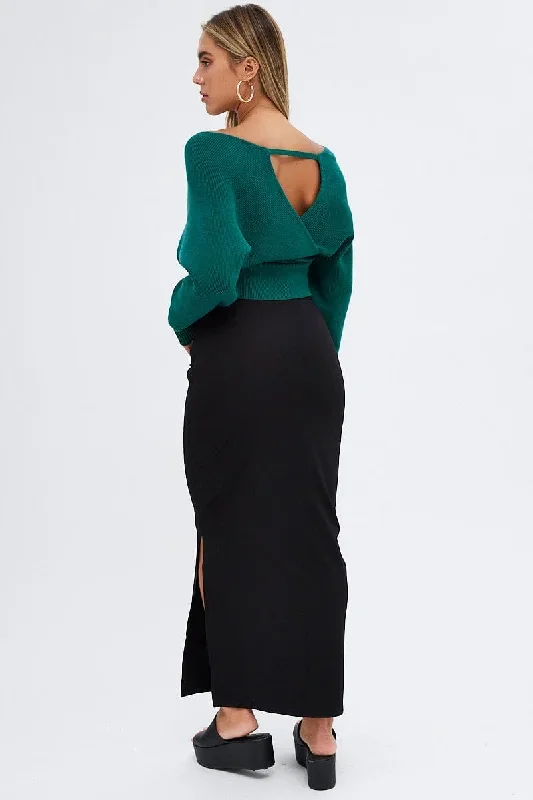 black-maxi-skirt-low-rise-ponte-sl2760-33pb-1