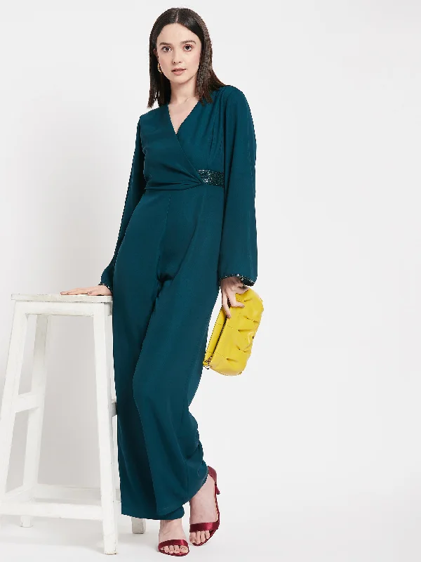 Camla Barcelona Dark Green Jumpsuit For Women