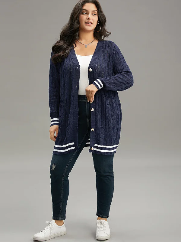 cable-knit-striped-patchwork-button-through-cardigan