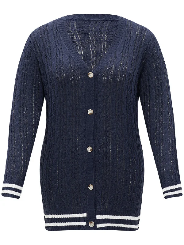 cable-knit-striped-patchwork-button-through-cardigan