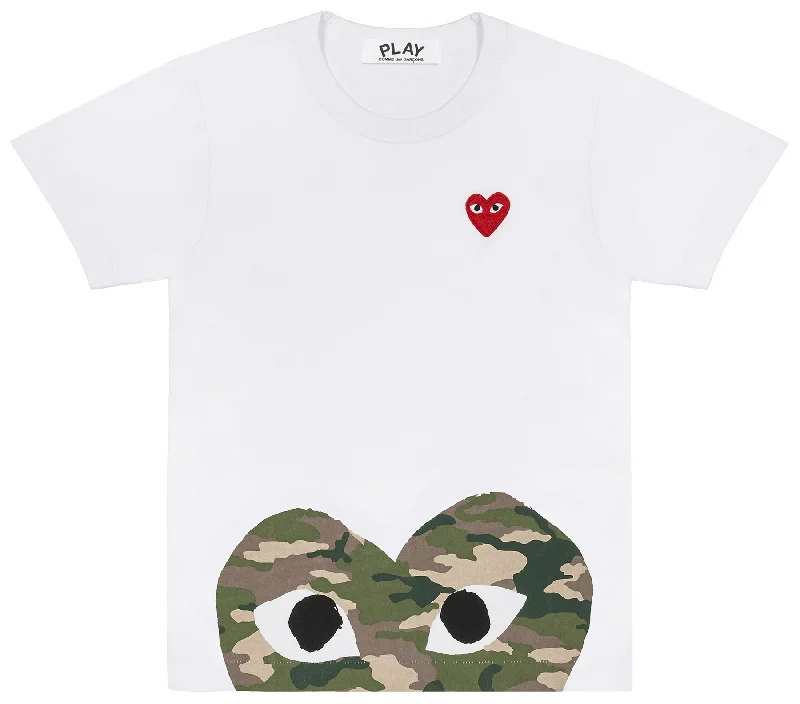 Camou Peekaboo With Red Emblem Tee Women