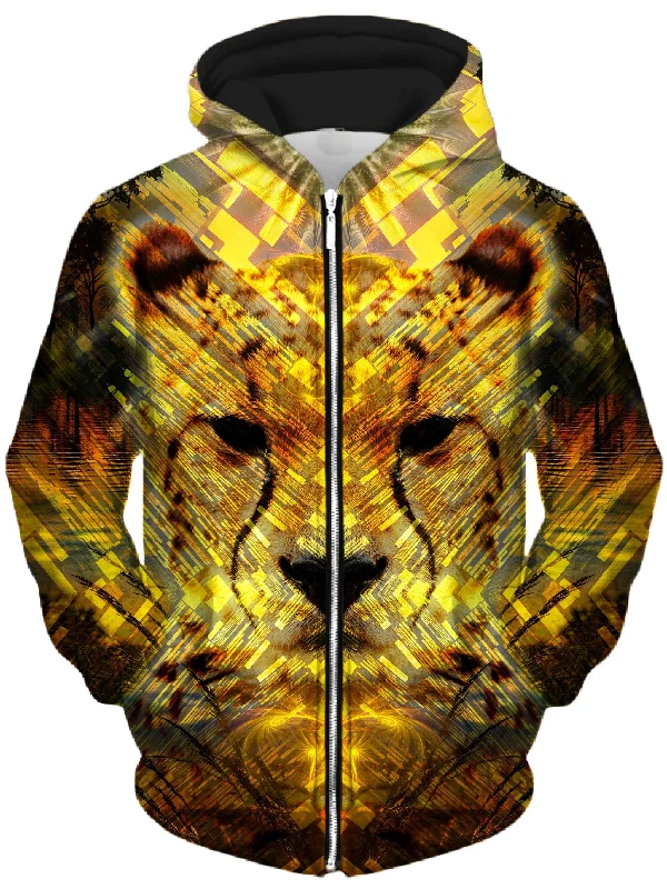 Cheetah Unisex Zip-Up Hoodie