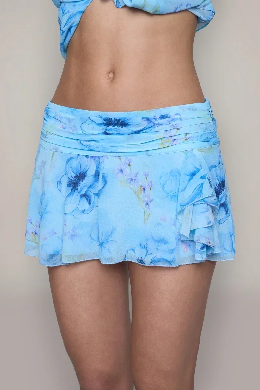 chiffon-slit-mini-skirt-ambrosia-print-angel-blue