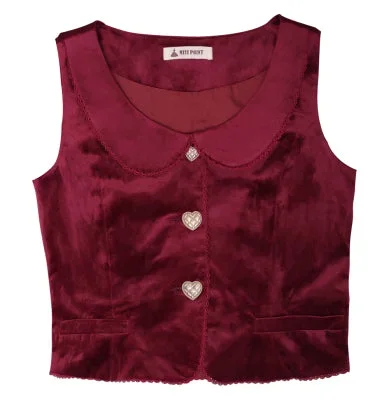 christmas-preppy-style-velvet-lolita-sk-vest-set