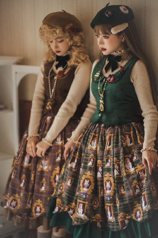 christmas-preppy-style-velvet-lolita-sk-vest-set