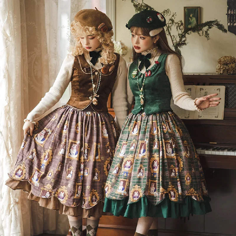 christmas-preppy-style-velvet-lolita-sk-vest-set