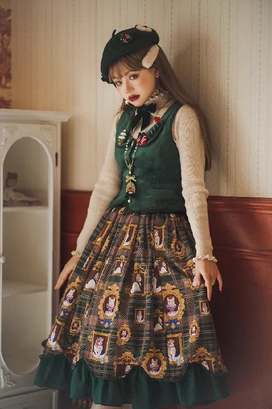 christmas-preppy-style-velvet-lolita-sk-vest-set