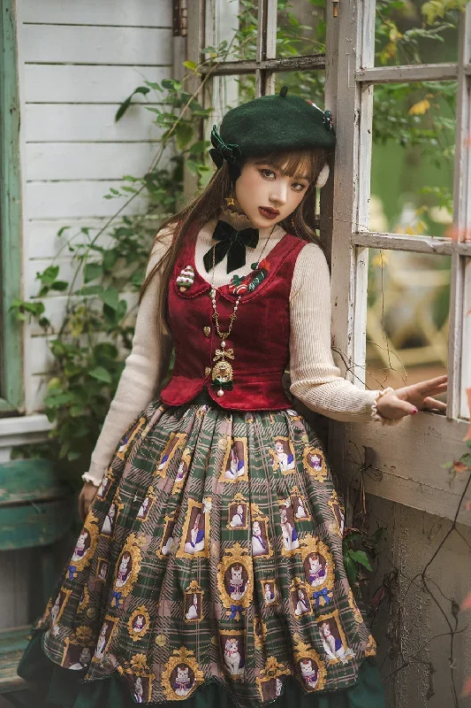 christmas-preppy-style-velvet-lolita-sk-vest-set