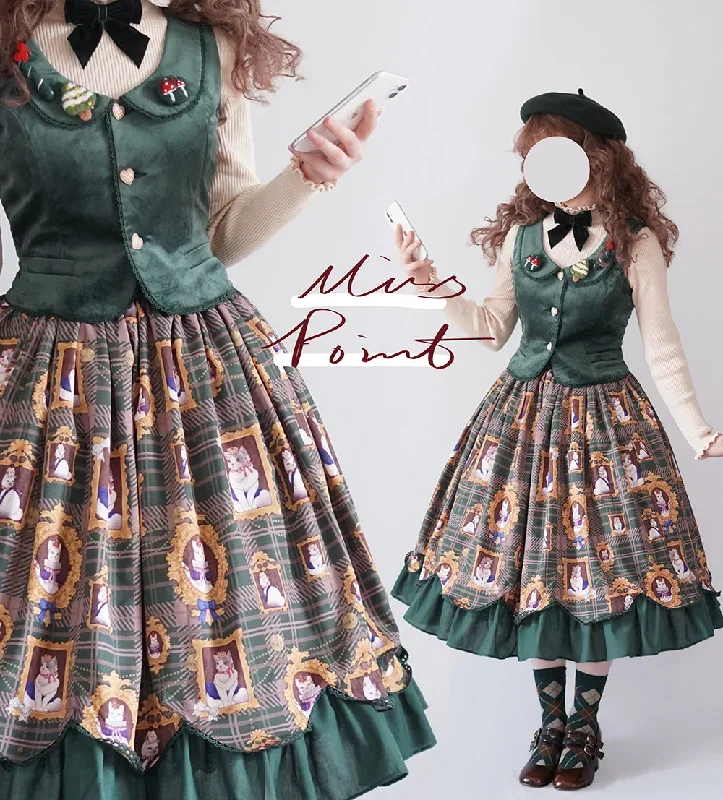 christmas-preppy-style-velvet-lolita-sk-vest-set