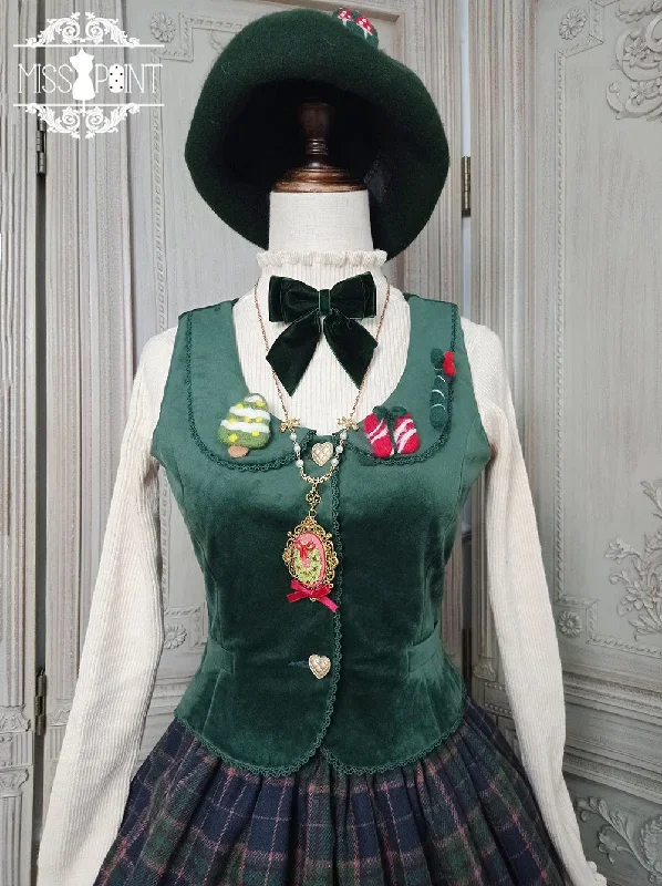 christmas-preppy-style-velvet-lolita-sk-vest-set