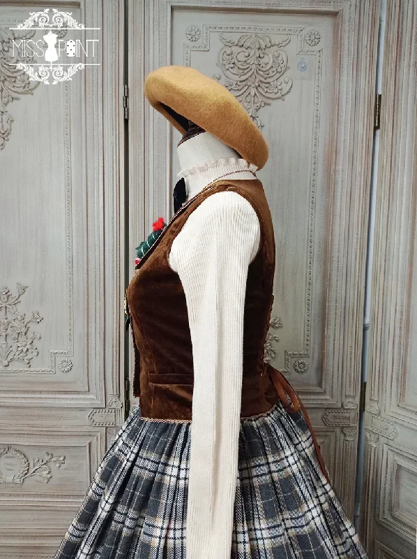 christmas-preppy-style-velvet-lolita-sk-vest-set