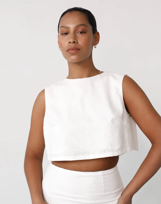 como-linen-top-white