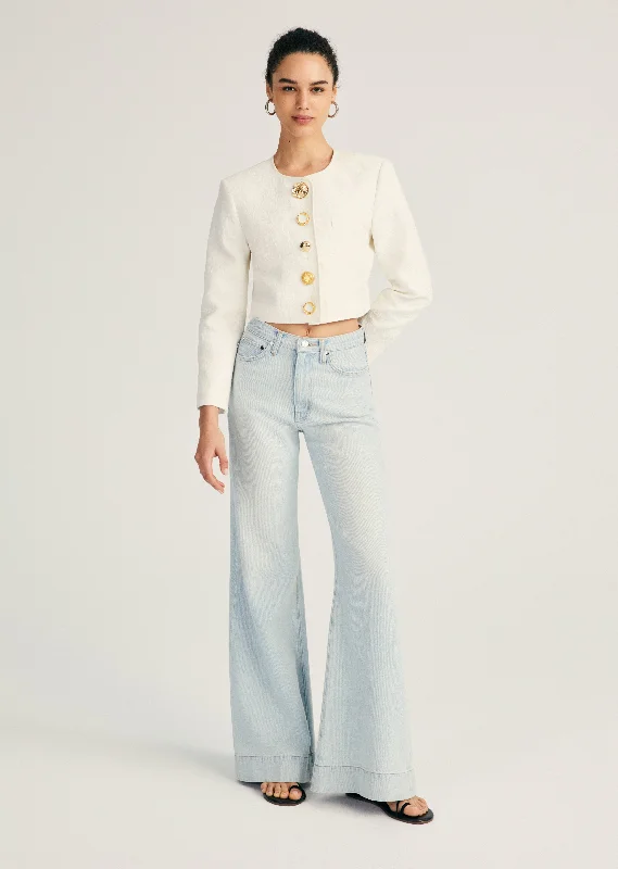 Coralie High Rise Wide Leg - Cooper Light